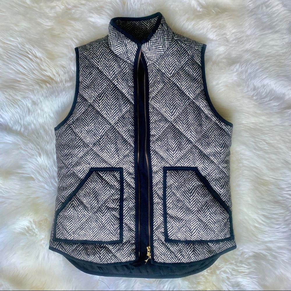 J. Crew Herringbone Vest